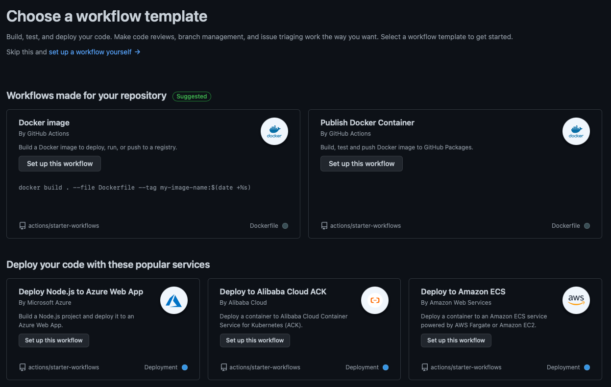 Publish Docker Container